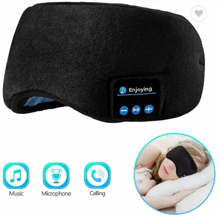 Antifaz con audífonos bluetooth incorporados para dormir
